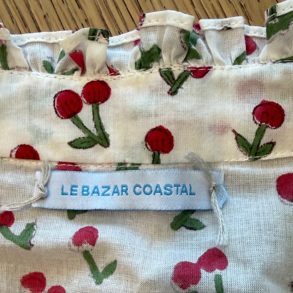 Cherries Print Women's Blouse - Picture 2 of 4